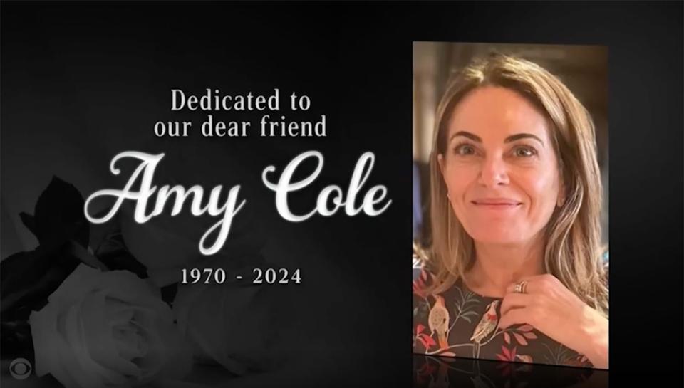 Stephen Colbert, The Late Show, tribute to Amy Cole