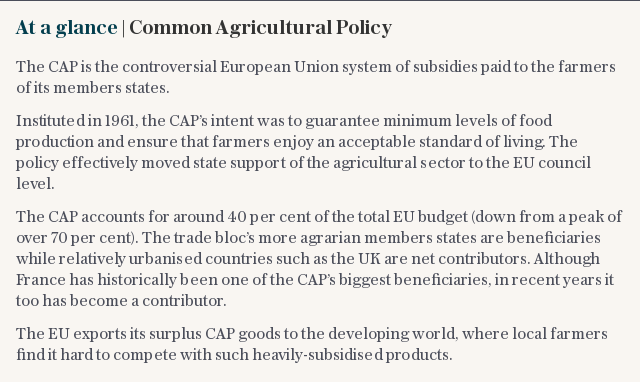 At a glance | Common Agricultural Policy