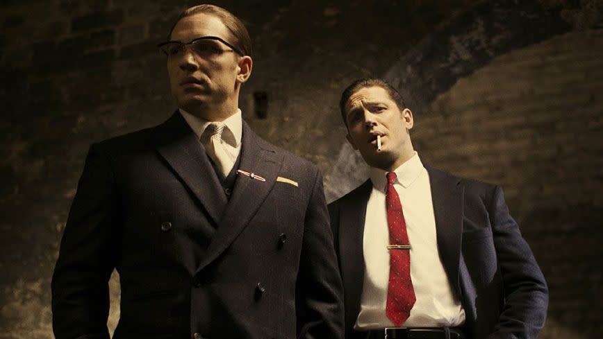 Tom Hardy plays both Ronnie and Reggie Kray in the film. Photo: StudioCanal