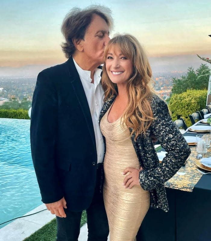 La actriz Jane Seymour y John Zambetti