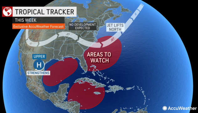 AccuWeather tropical tracker for the week of June 12, 2023.