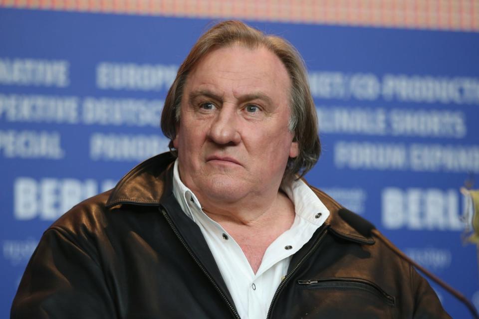 Depardieu pictured at a press conference for ‘Saint Amour’ in 2016 (Getty Images)
