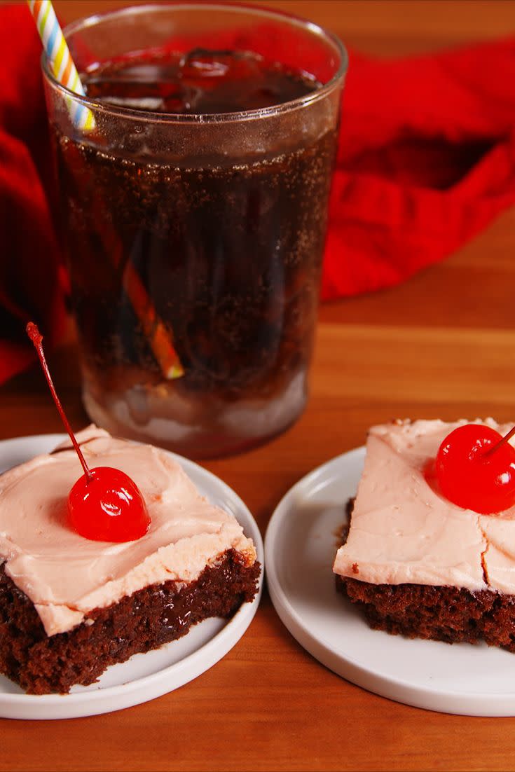 Dr. Pepper Poke Cake