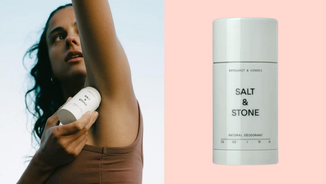  Photo of model using Salt & Stone deodorant. (PHOTO: Sephora)