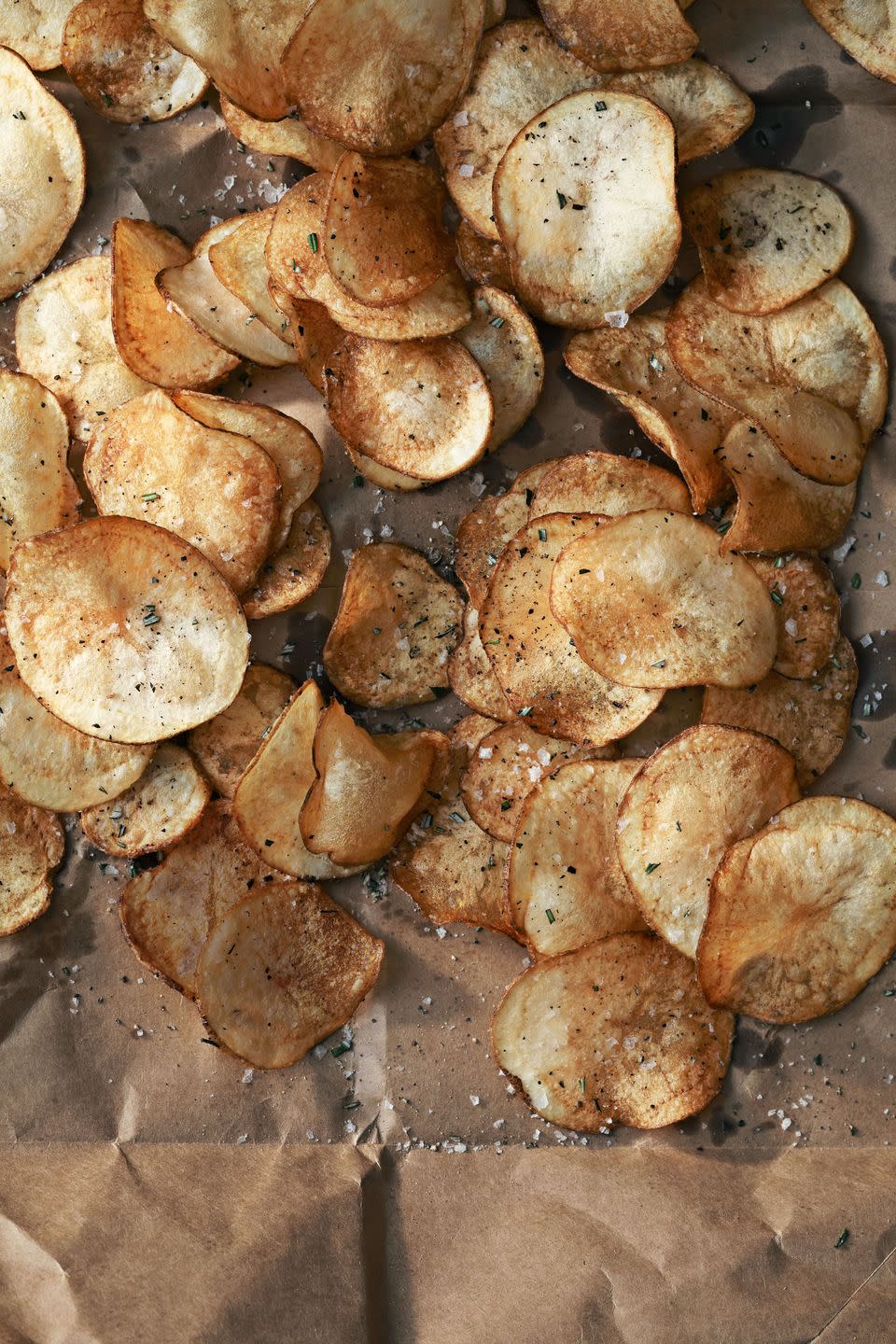 crispy rosemary potato chips