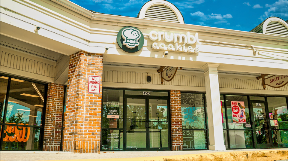 Located at 380 State Road, between Sally's Beauty Supply and JoAnn Fabrics, Crumbl opens on September 1.