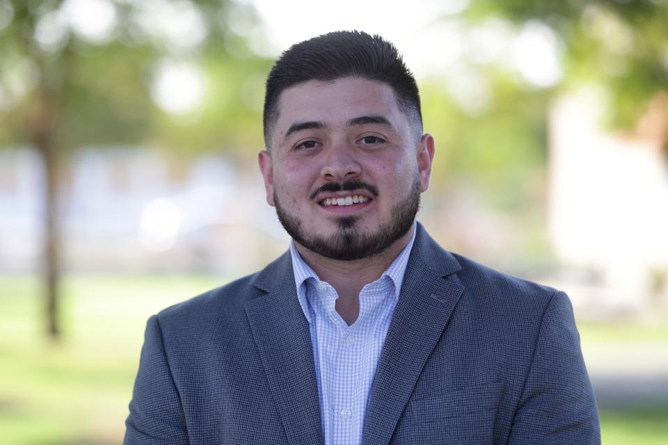 Coachella Councilmember Neftali Galarza, seen during his 2020 campaign.