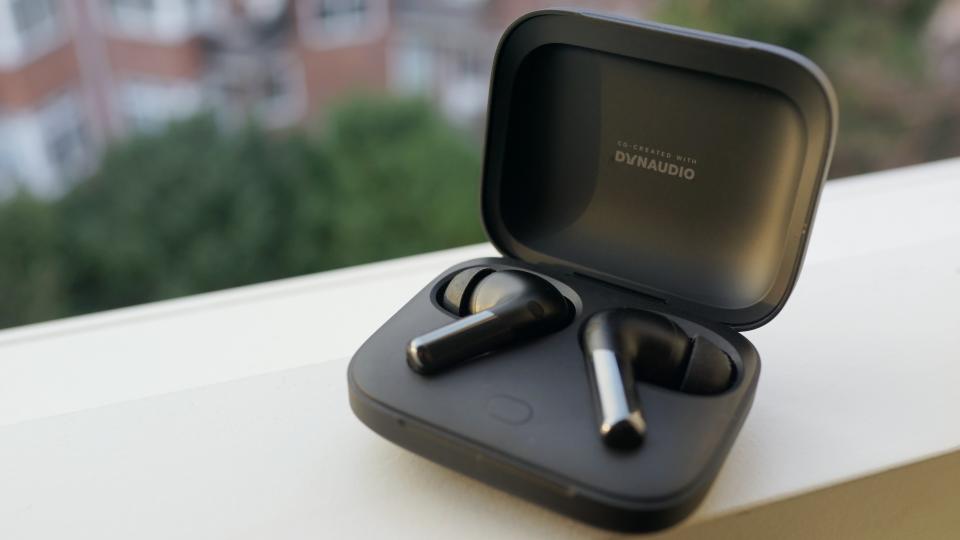 The OnePlus Buds Pro 2 earbuds in their charging case