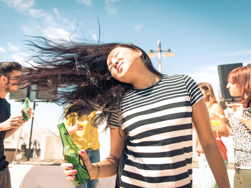 girl drinking