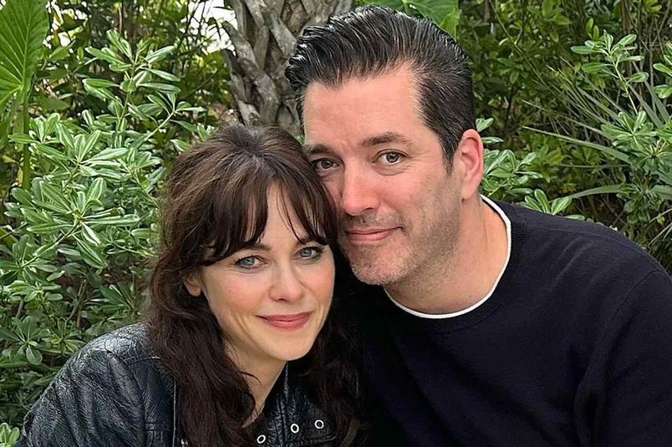 <p>Zooey Deschanel/Instagram</p> Zooey Deschanel wishes Jonathan Scott Happy Birthday