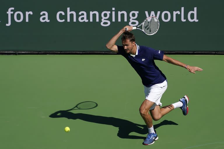 Daniil Medvedev nunca logró superar los octavos de final en Indian Wells, pero esta vez llegó recargado a California 