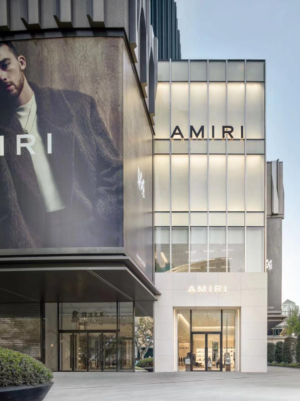 The Amiri store in Shanghai. - Credit: Courtesy