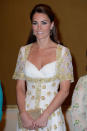 Catherine, Duchess of Cambridge attends an official dinner hosted by Malaysia's Head of State Sultan Abdul Halim Mu'adzam Shah of Kedah on Day 3 of Prince William, Duke of Cambridge and Catherine, Duchess of Cambridge's Diamond Jubilee Tour of South East Asia at the Istana Negara on September 13, 2012 in Kuala Lumpur, Malaysia. Prince William, Duke of Cambridge and Catherine, Duchess of Cambridge are on a Diamond Jubilee Tour of South East Asia and the South Pacific taking in Singapore, Malaysia, Solomon Islands and Tuvalu.(Photo by Mark Large - Pool/Getty Images)