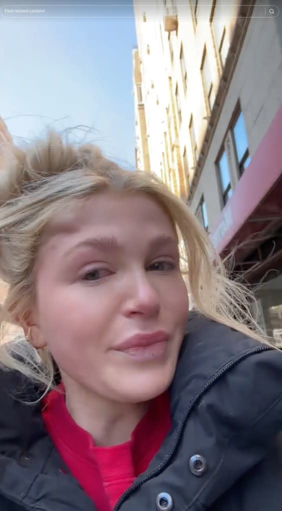 On Wednesday, the NYPD confirmed to The Post that 40-year-old Brooklyn man, Skiboky Stora, was arrested and charged with assault for allegedly punching influencer Halley Kate Mcgookin, pictured here, in the face while she was walking along West 16th Street and Seventh Avenue on Monday. Halley Kate / TikTok