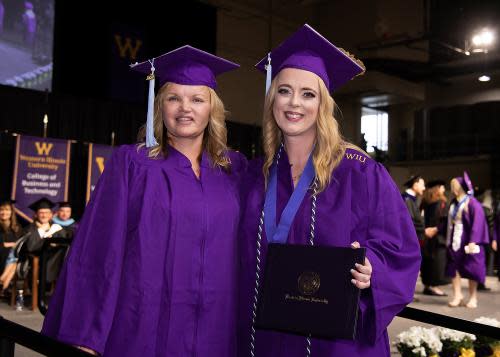 Tessie Morton, right, with her mother, Sherry.