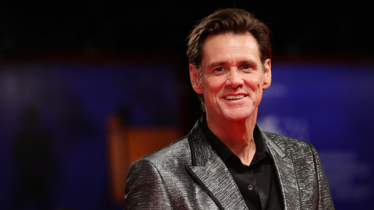 VENICE, ITALY - SEPTEMBER 05:  Jim Carrey walks the red carpet ahead of the 'Jim & Andy: The Great Beyond - The Story of Jim Carrey & Andy Kaufman Featuring a Very Special, Contractually Obligated Mention of Tony Clifton' screening during the 74th Venice Film Festival at Sala Grande on September 5, 2017 in Venice, Italy.