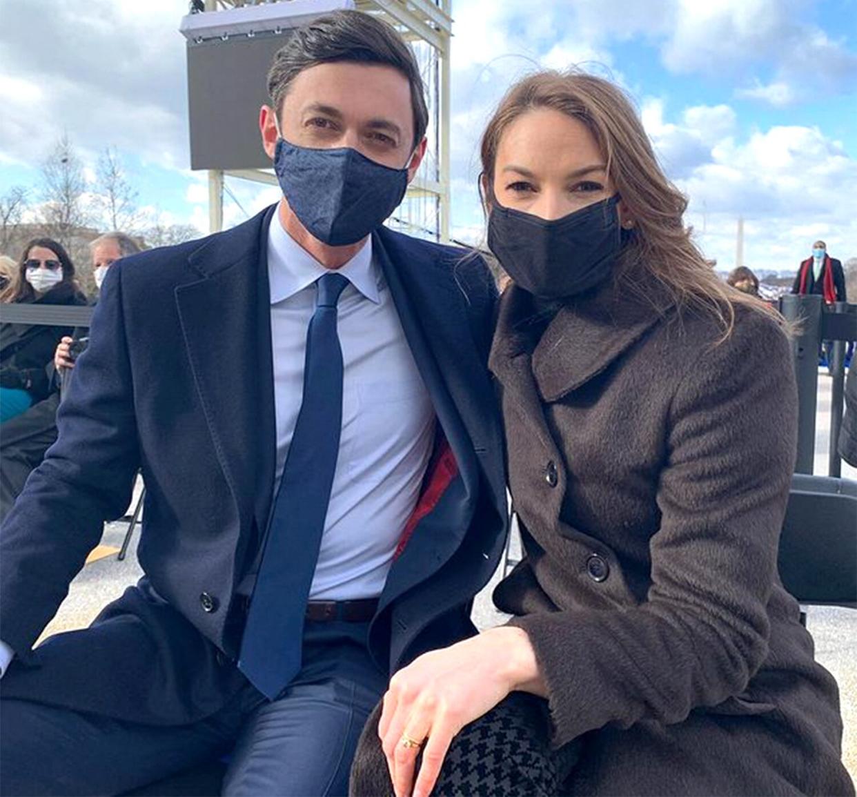 Jon Ossoff and wife Eva Beth Ossoff