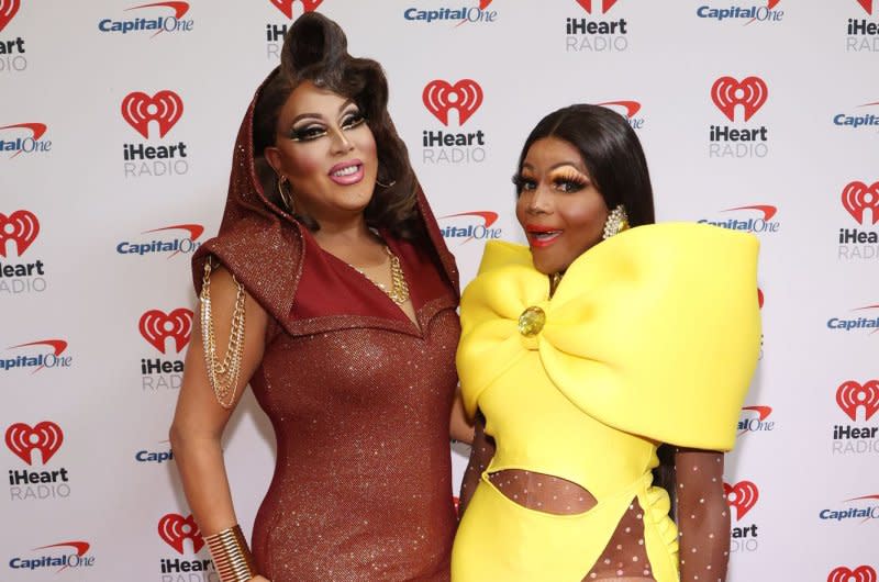 Alexis Mateo (L) and Coco Montrese star in "RuPaul's Drag Race Live Untucked." File Photo by James Atoa/UPI