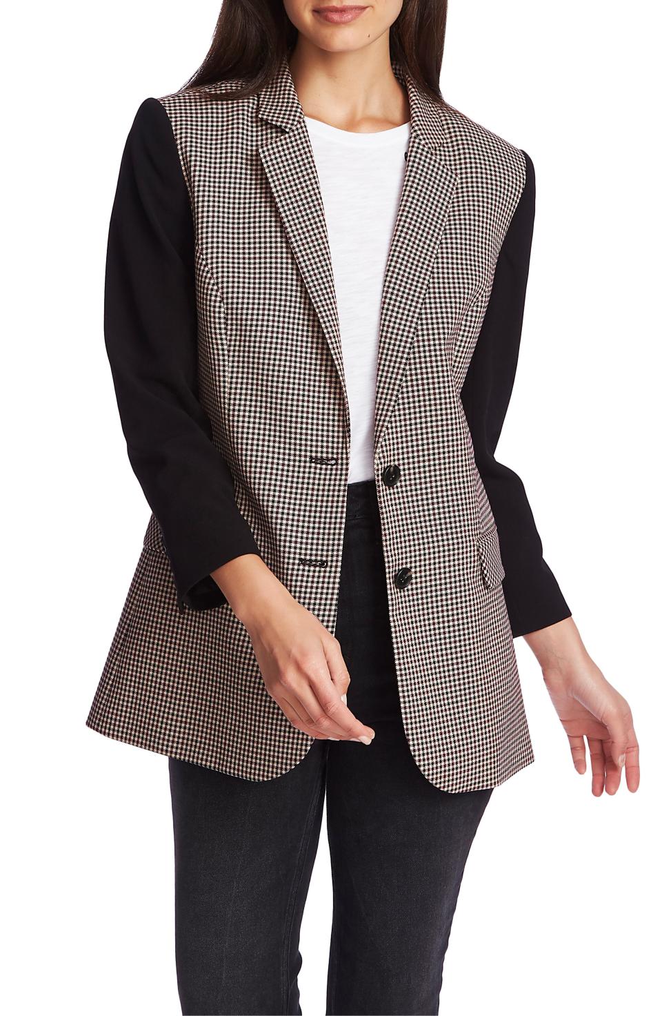 I first spotted&nbsp;<a href="https://fave.co/35qvK7e" target="_blank" rel="noopener noreferrer">this blazer</a>&nbsp;in Nordstrom&rsquo;s last sale of 2019, and I kept thinking and thinking about it, which is one of my telltale signs that I should buy something (don&rsquo;t want to have any regrets or what-ifs!). I have a fair number of blazers, but I loved the solid sleeves on this one and the subtle houndstooth print. Sometimes I have some trouble finding blazers that fit me because I&rsquo;m both petite and a bit curvier, so I sized up one size to a 10. I really loved the feel and fit of this blazer when I got it. It&rsquo;s such an easy thing to throw on over a turtleneck and jeans to feel a little dressier. It&rsquo;s still on sale at Nordstrom, even weeks after the site&rsquo;s sale ended. &mdash; Pardilla (<a href="https://fave.co/2vkM0KE" target="_blank" rel="noopener noreferrer">Find it for $74 at Nordstrom</a>.)