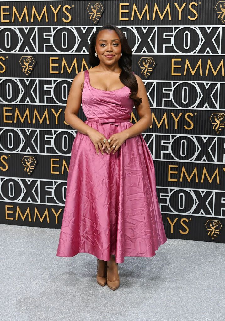 75th primetime emmy awards arrivals quinta brunson in dior couture