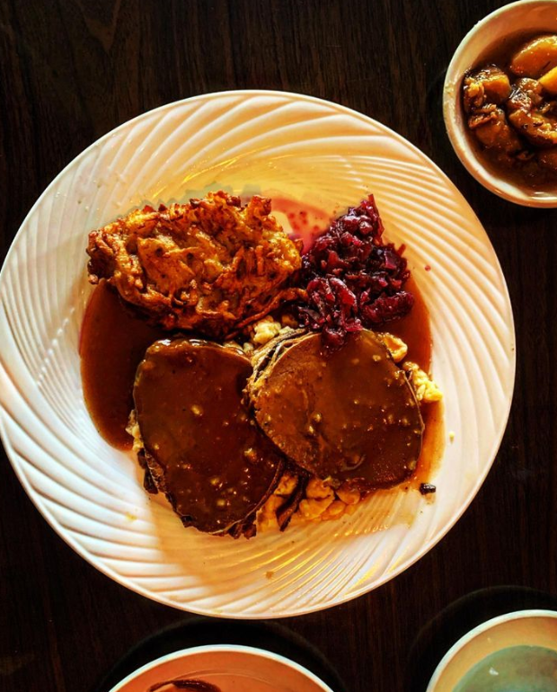 The sauerbraten from Laszlo's Iron Skillet in Union Township.