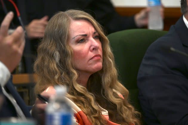 Lori Vallow Daybell sits during her sentencing hearing at the Fremont County Courthouse in St. Anthony, Idaho, on July 31.