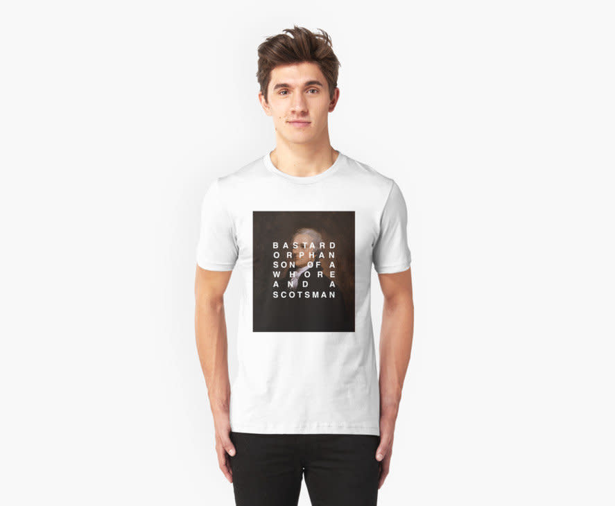 $26.87. <a href="https://www.redbubble.com/people/whotheeffisthis/works/22564520-alexander-hamilton?grid_pos=2&amp;p=t-shirt&amp;style=mens" target="_blank">Buy it here</a>.