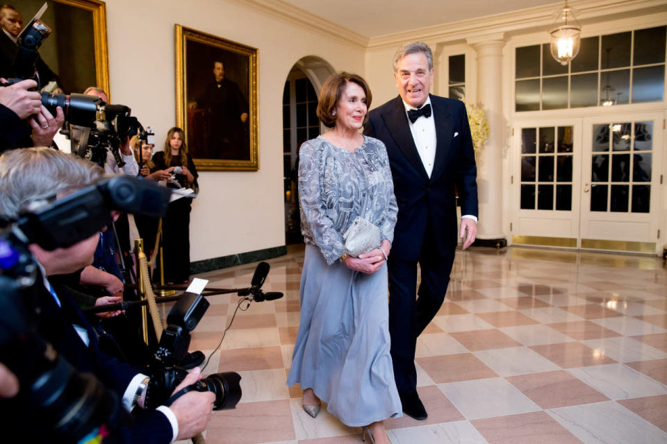 House Minority Leader Nancy Pelosi of California and her husband, Paul 