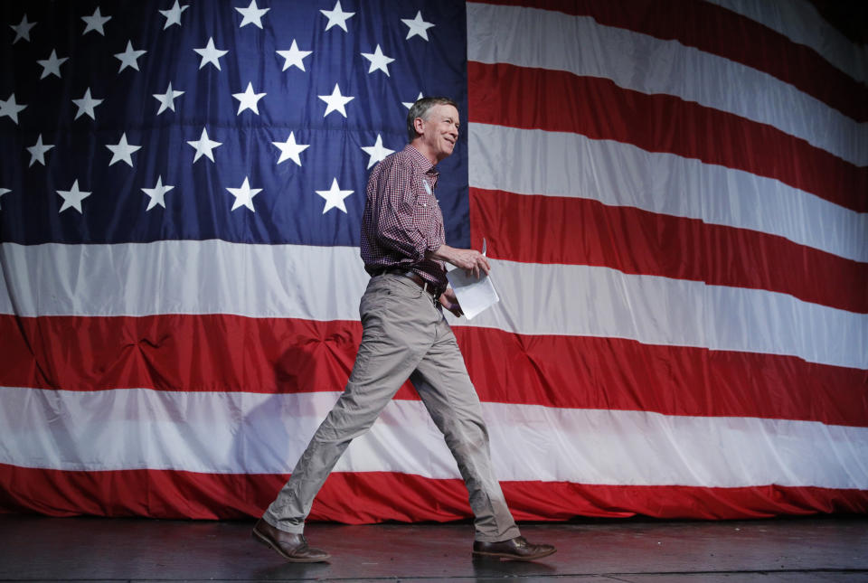 Former Colorado Gov. John Hickenlooper, a moderate, cruised to victory earlier this week in the state's Democratic Senate primary. Progressives for the most part passed on targeting him with a strong challenge Tuesday, potentially missing a chance to increase their ranks in Congress. (Photo: ASSOCIATED PRESS)