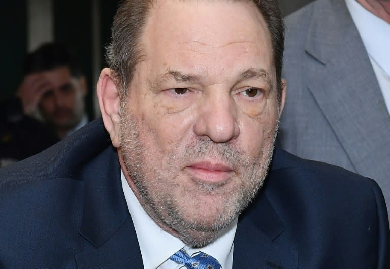El productor de cine Harvey Weinstein llega al Tribunal Penal de Manhattan, en Nueva York, el 24 de febrero del año 2020 (Angela Weiss)