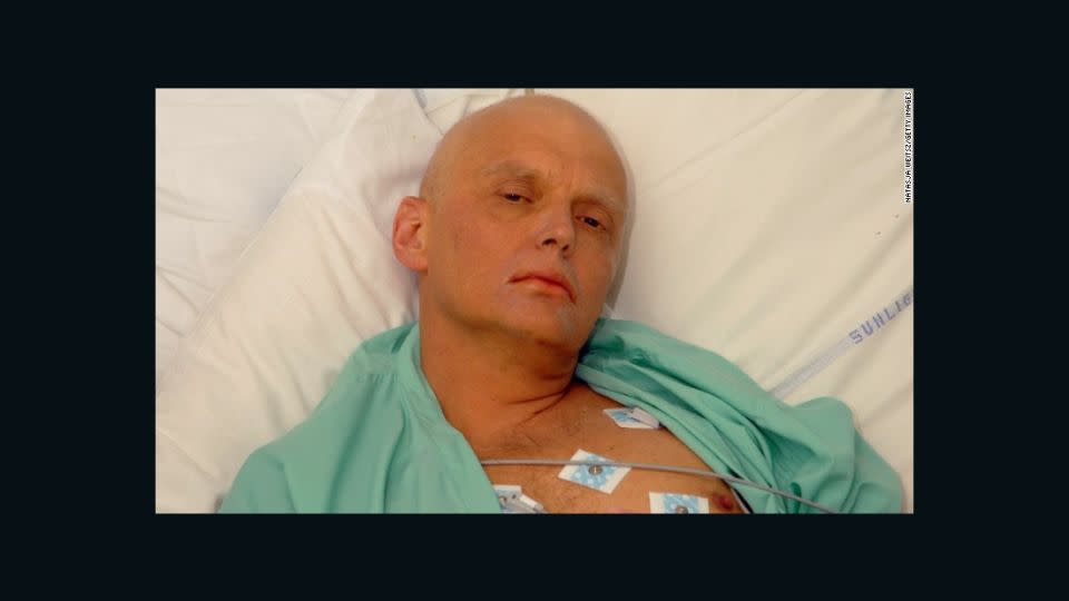 Alexander Litvinenko is pictured in a London hospital on November 20, 2006, three days before his death.