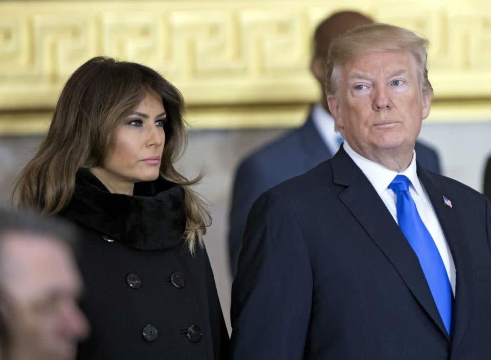 Trump has opened up about the first lady, admitting her life isn't as easy as it seems. Photo: Getty