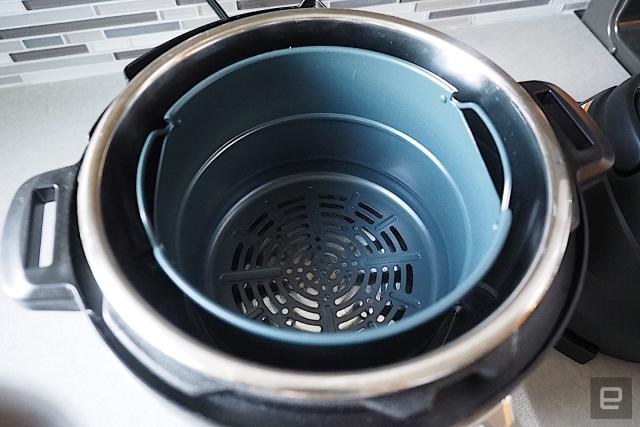 The Instant Pot Air Fryer Lid works as promised, but only for small batches