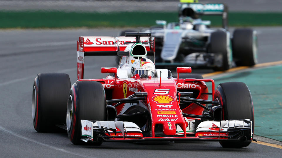 Former world champion Sebastian Vettel had to settle for third place in Melbourne despite leading a large part of the Australian Grand Prix.