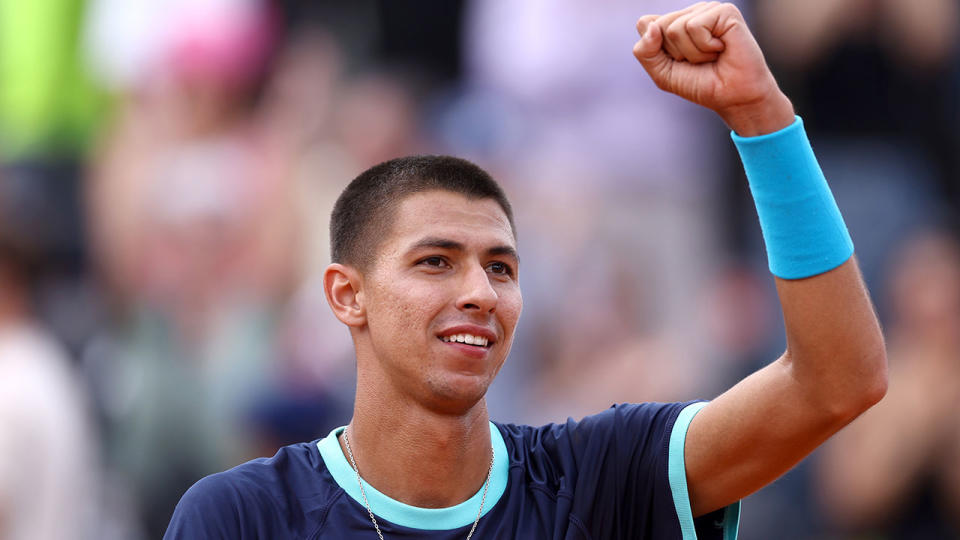 Alexei Popyrin scored a stunning win over Felix Auger-Aliassime in Rome. Pic: Getty