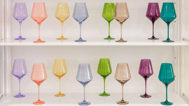 Estelle Wine Single Stemware Glass {ALL COLORS}