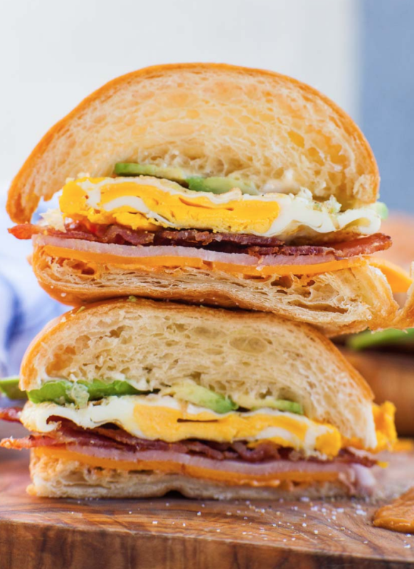 <p>This epic bacon and cheddar croissant breakfast sandwich is bound to become a family favorite!</p><p><strong>Get the recipe: <a href="https://tatyanaseverydayfood.com/recipe-items/croissant-breakfast-sandwich/" rel="nofollow noopener" target="_blank" data-ylk="slk:Croissant Breakfast Sandwich;elm:context_link;itc:0;sec:content-canvas" class="link rapid-noclick-resp"><em>Croissant Breakfast Sandwich</em></a></strong></p>