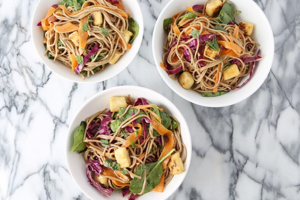 Soba Salad with Grilled Tofu