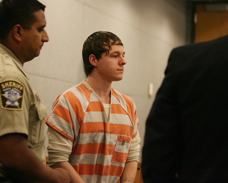 Photo by Larry Kolvoord AMERICAN-STATESMAN....8/1/07....Justin Crabbe, 19, entered a guilty plea in District Judge Charlie Baird's court. He will serve a 35-year prison sentence for the 2006 murder of Bowie High School student Jennifer Crecente.