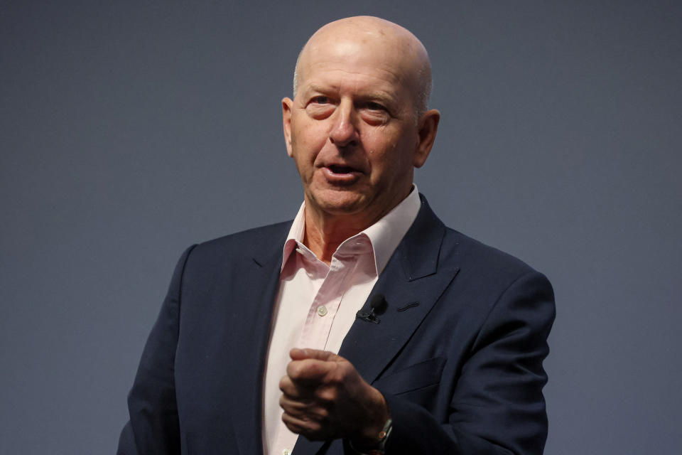 Goldman Sachs CEO David Solomon speaks during the Goldman Sachs Investor Day at Goldman Sachs Headquarters in New York City, U.S., February 28, 2023. REUTERS/Brendan McDermid