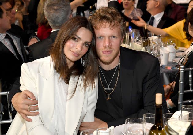 Emily Ratajkowski and Sebastian Bear-McClard attend the 25th Annual Critics Choice Awards in 2020. (Photo: Kevin Mazur via Getty Images)