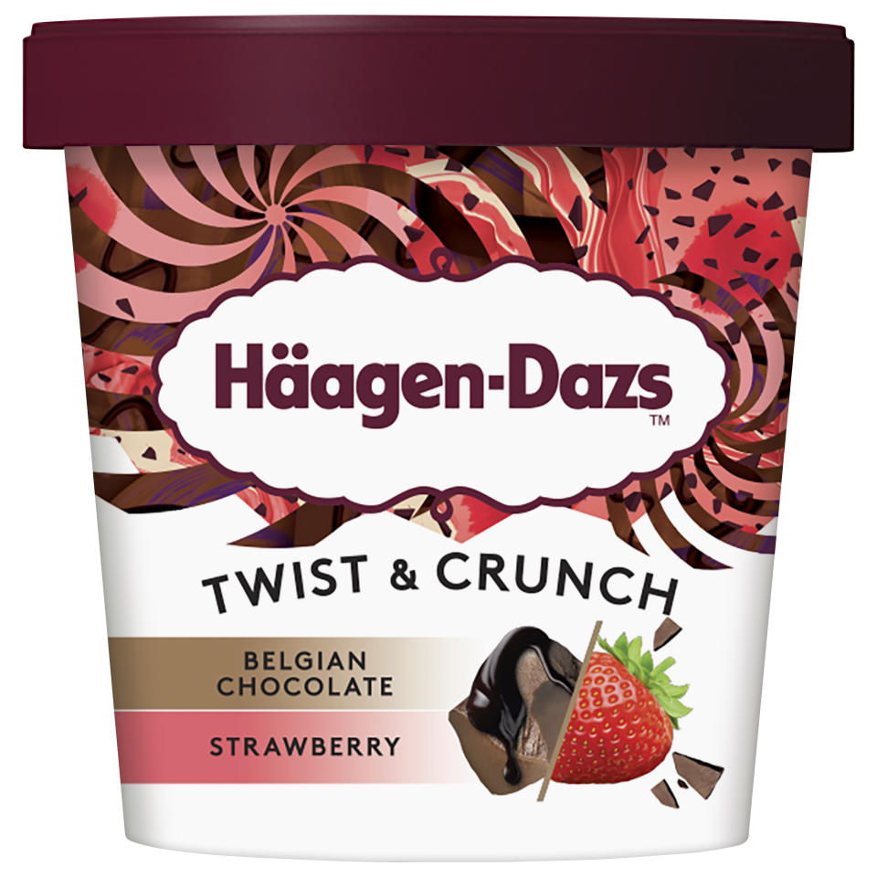 Häagen-Dazs 推全新扭紋脆脆系列 3款口味家庭裝/迷你杯/雪糕批超市便利店有售