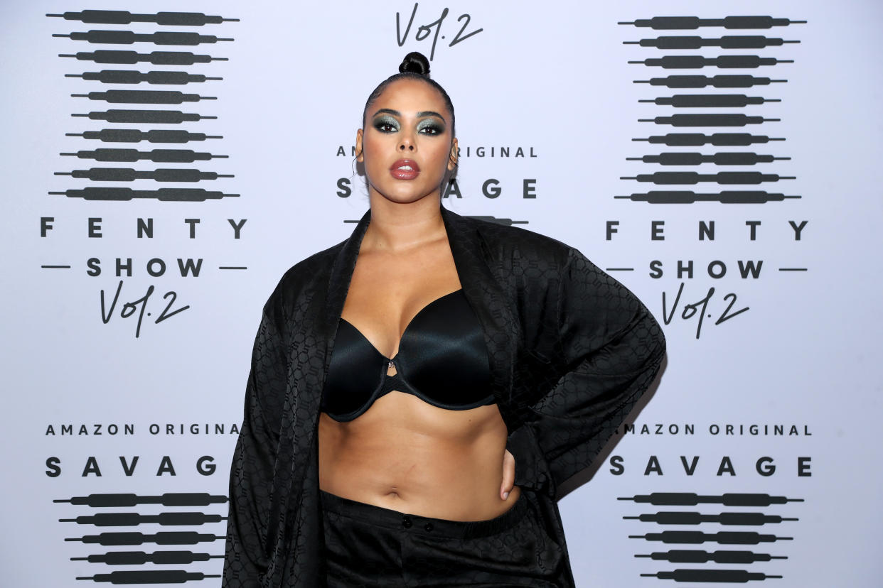 Plus-size model and designer Tabria Majors urges high-end fashion designers to 