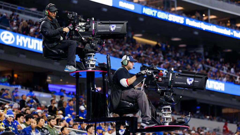  Prime Video cameramen at 'Thursday Night Football'. 