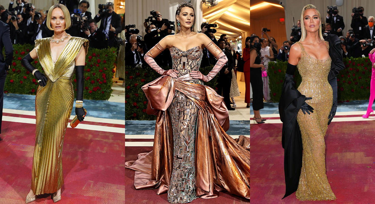 Opera gloves were the takeaway trend on the Met Gala red carpet. (Getty Images)