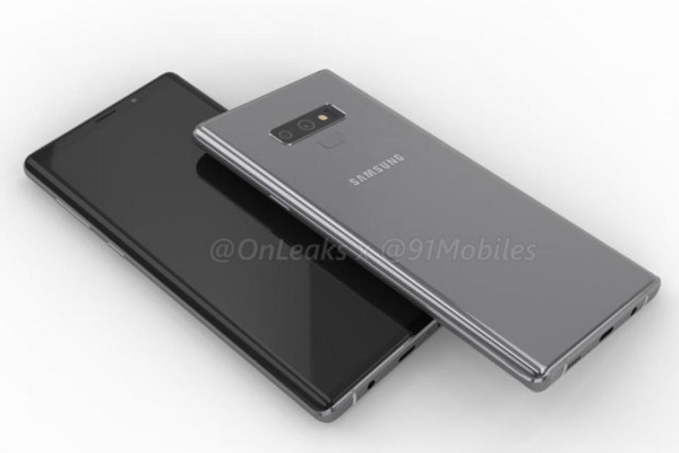 OnLeaks and 91Mobiles renders of how the Samsung Galaxy Note 9 could look (OnLeaks/91Mobiles )