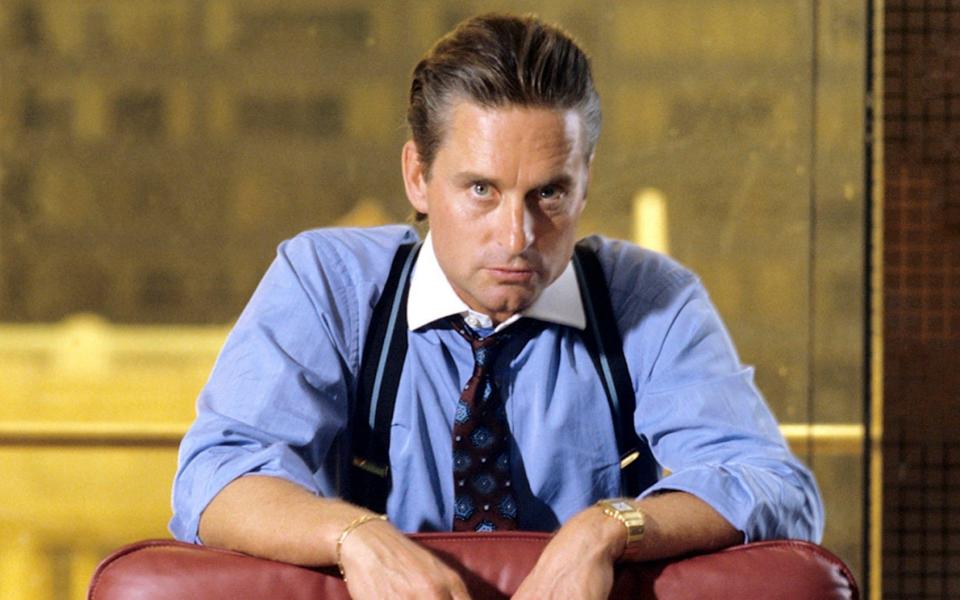 Is greed good? Michael Douglas as Gordon Gekko in Wall Street  - Reuters