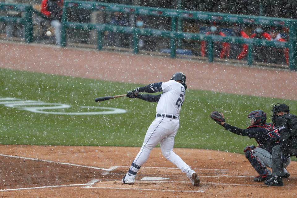 One down, 12 to go on Miguel Cabrera's 2021 quest for 500 home runs