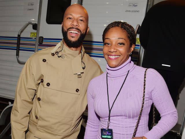 Lester Cohen/Getty Common and Tiffany Haddish in Los Angeles on Jan. 28, 2020