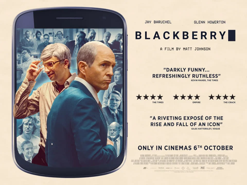 BlackBerry ist ein Biopic über den Aufstieg und Fall des Tech-Giganten. (Republic Pictures)